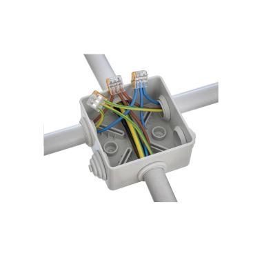 Producto de Pack 20 Conectores Rápidos 3 Entradas para Cable Eléctrico 0.08-4 mm²