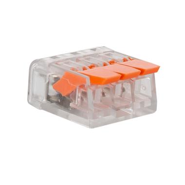 Producto de Pack 20 Conectores Rápidos 3 Entradas para Cable Eléctrico 0.08-4 mm²