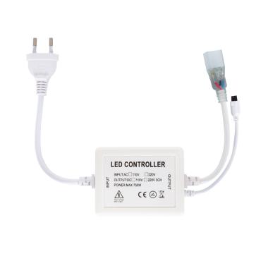 Produto de Controlador Fita LED CCT 220V AC 220 LED/m IP67 Ancho 15mm Corte cada 100 cm com Comando IR 23 Botões