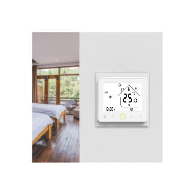 Producto de Termostato WiFi Programable Blanco Para Calefacción