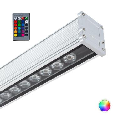 Produto de Luminária de Cortina Lineal LED RGB 36W IP65 1000mm