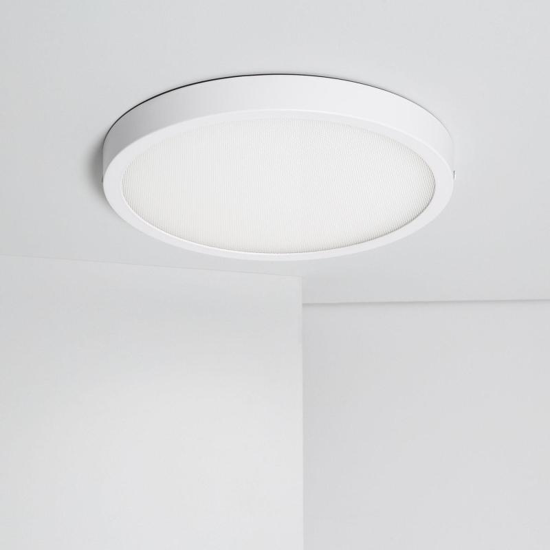 Producto de Plafón LED 24W Circular Superslim CRI90 Microprismático CCT Seleccionable UGR17 Ø280 mm