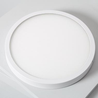 Produto de Plafón LED 24W Circular Superslim (CRI90) Microprismático CCT Seleccionável (UGR17) Ø280 mm