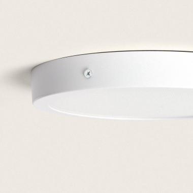 Producto de Plafón LED 18W Circular Superslim CRI90 Microprismático CCT Seleccionable UGR17 Ø225 mm