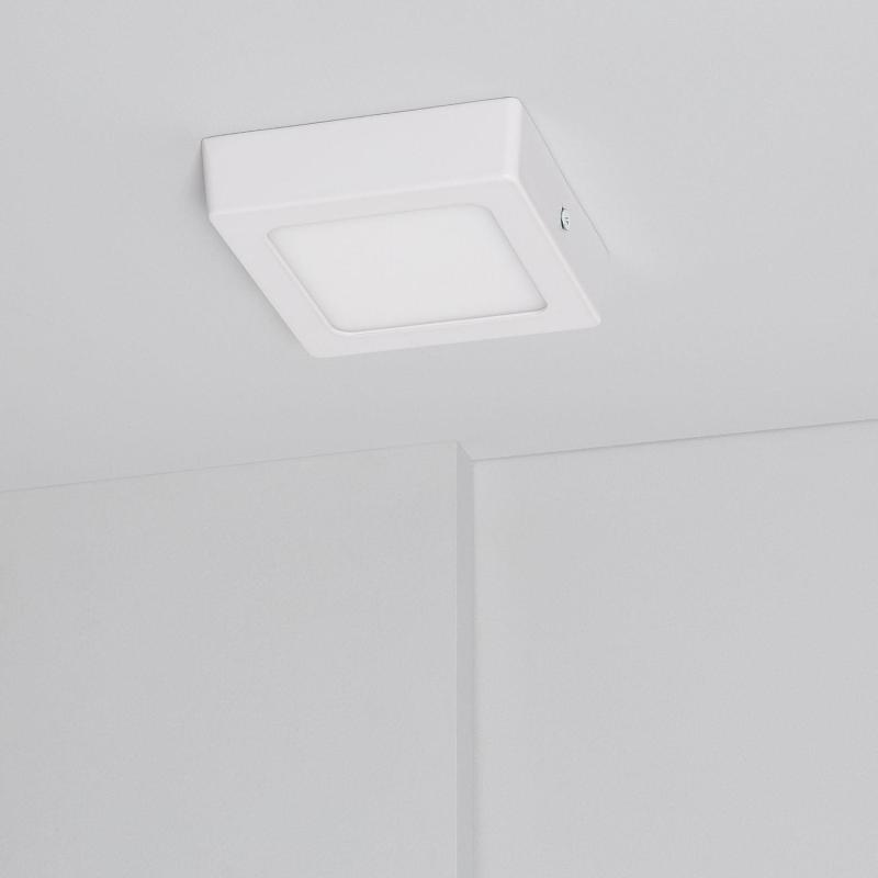 Produto de Plafón LED 6W Quadrado Superslim CCT Seleccionável 105x105 mm