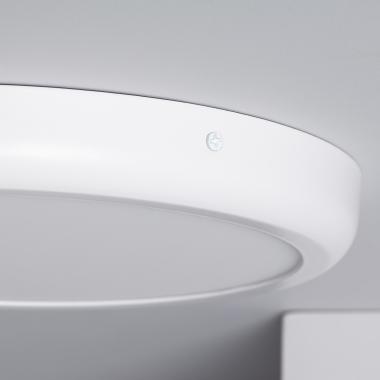 Produto de Plafón LED 24W Circular Metal Ø300 mm Design White