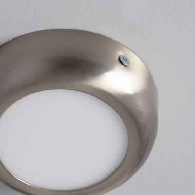 Producto de Plafón LED 6W Circular Metal Ø120 mm Design Silver 