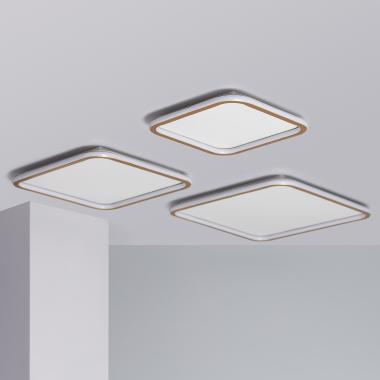 Producto de Plafón LED 40W Cuadrado Metal 610x610 mm CCT Seleccionable Allharo