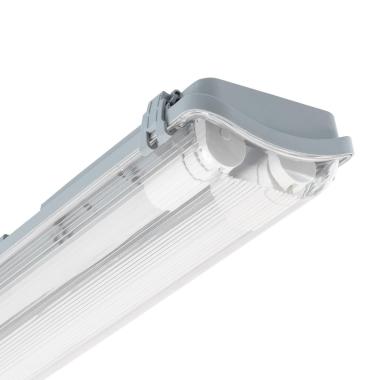 Producto de Pantalla Estanca Slim para dos Tubos LED 150 cm IP65 Conexión un Lateral