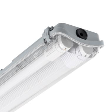 Producto de Pantalla Estanca Slim para dos Tubos LED 120 cm IP65 Conexión un Lateral