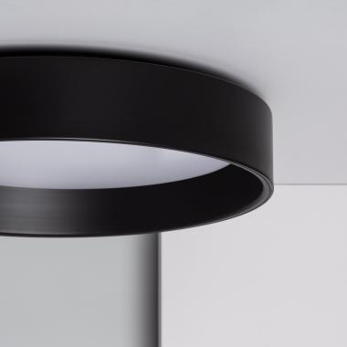 Producto de Plafón LED 20W Circular Metal CCT Seleccionable Ø450 mm Negro Design