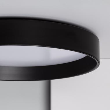 Producto de Plafón LED 30W Circular Metal Ø550 mm CCT Seleccionable Negro Design