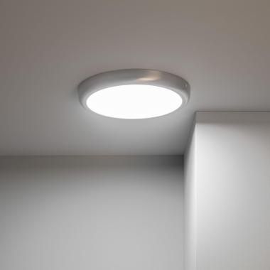 Producto de Plafón LED 24W Circular Metal  Ø300 mm Design Silver