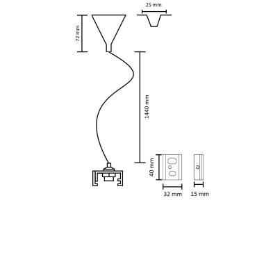 Producto de Kit de Suspensión para Carril Trifásico