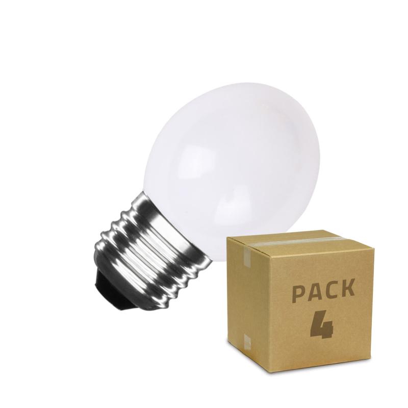 Producto de Pack de 4 Bombillas LED E27 G45 3W Blanco