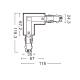 Produto de Conector 'Left Side' Tipo L para Carril Trifásico DALI TRACK