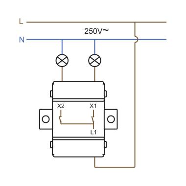 Producto de Interruptor Doble IP54