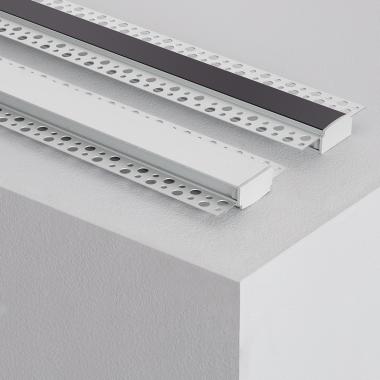 Produto de Perfil de Alumínio Encastrável em Gesso/Pladur 2m para Fita Dupla LED 