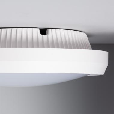 Produto de Plafón de Teto Circular para Exterior Ø300 mm IP65 Curio Branco