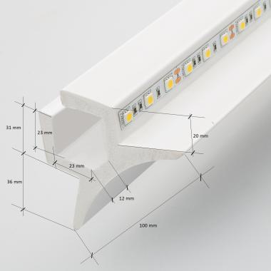 Producto de Moldura para 2 Tiras LED 2m Arco