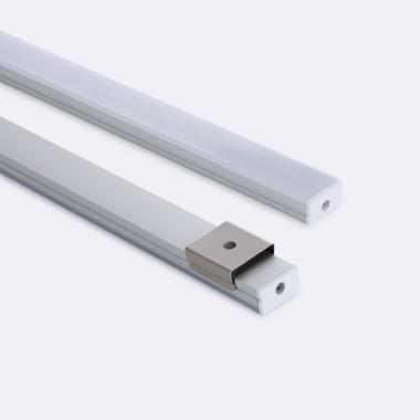 Produto de Perfil de Alumínio baixo Superfície 2m para fitas de LED até 10 mm