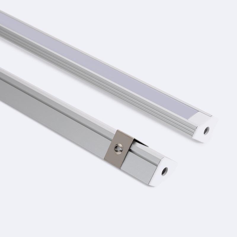 Produto de Perfil de Alumínio Superfície de Esquina 2m para Fita LED de até 11 mm