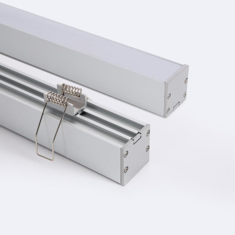 Produto de Perfil de Alumínio Superfície e Suspenso 2m para Fita LED de até 24 mm