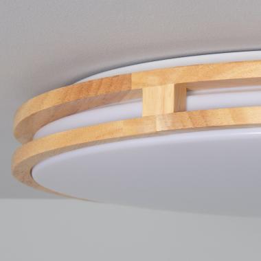 Producto de Plafón LED 20W Circular Madera Ø405 mm CCT Seleccionable Donati