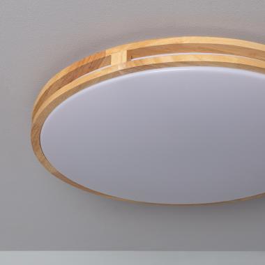 Producto de Plafón LED 20W Circular Madera Ø405 mm CCT Seleccionable Donati