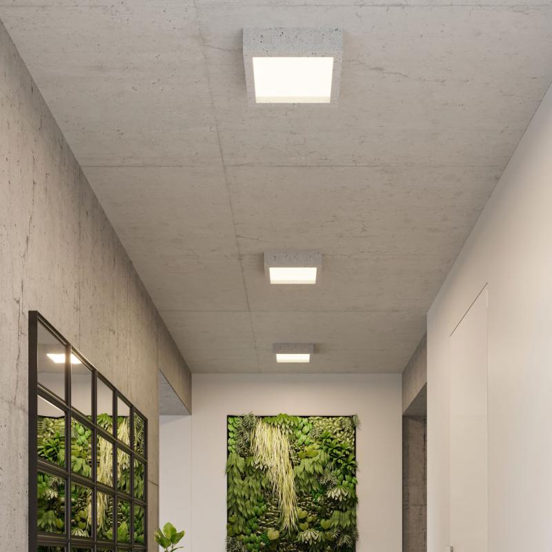 Producto de Plafón LED Riza Hormigón SOLLUX