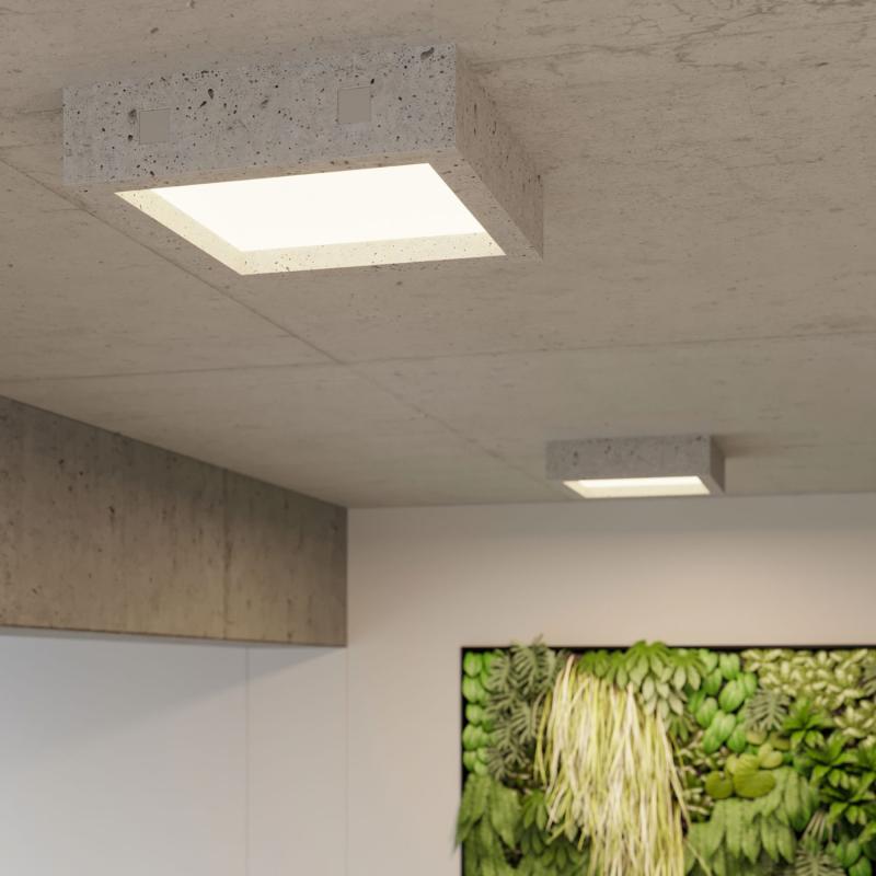 Producto de Plafón LED Riza Hormigón SOLLUX