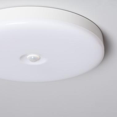 Producto de Plafón LED 18W Circular Ø290 mm No Flicker con Sensor de Movimiento PIR y Crepuscular