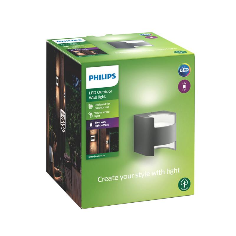 Producto de Aplique LED PHILIPS Grass 2x4.5 W