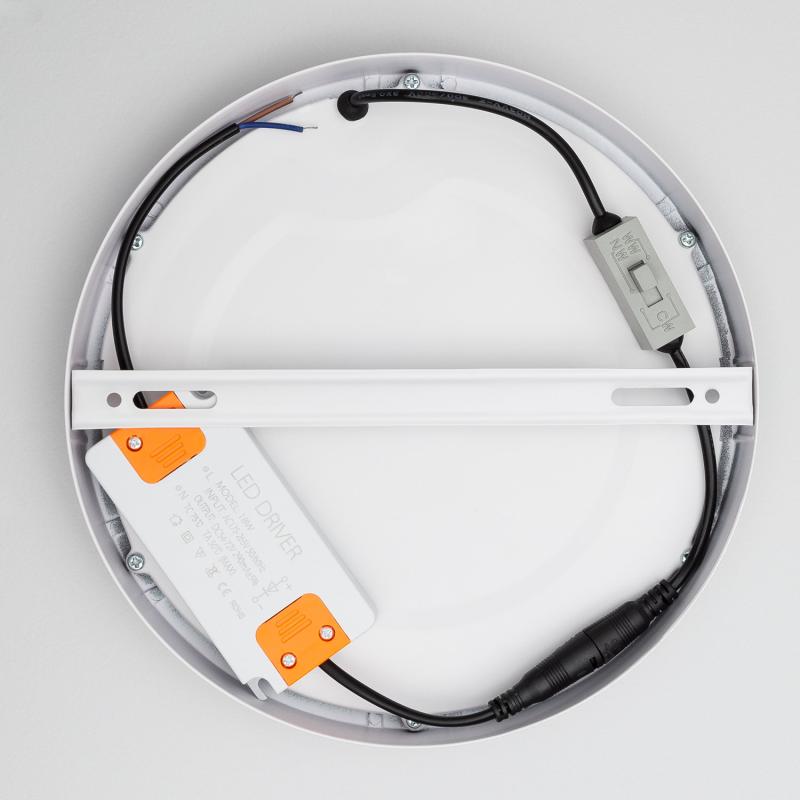 Produto de Plafon LED 18W Circular Alumínio Ø210 mm Slim CCT Selecionável Galán SwitchDimm