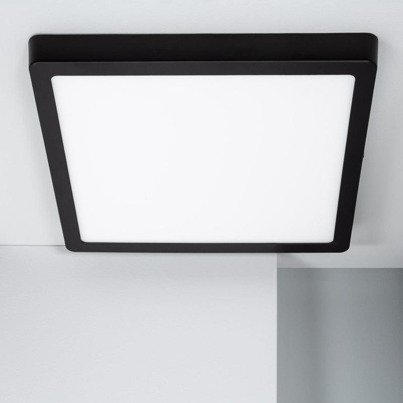 Producto de Plafón LED 24W Cuadrado Aluminio 280x280 mm Slim CCT Seleccionable Galán SwitchDimm