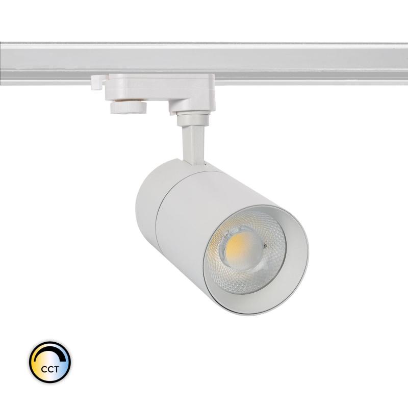 Producto de Foco Carril LED Trifásico 30W Regulable CCT Seleccionable New Mallet No Flicker UGR15