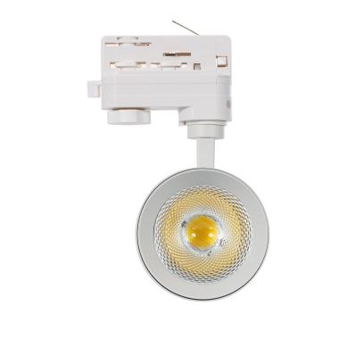 Producto de Foco Carril LED Trifásico 30W Regulable CCT Seleccionable New Mallet No Flicker UGR15