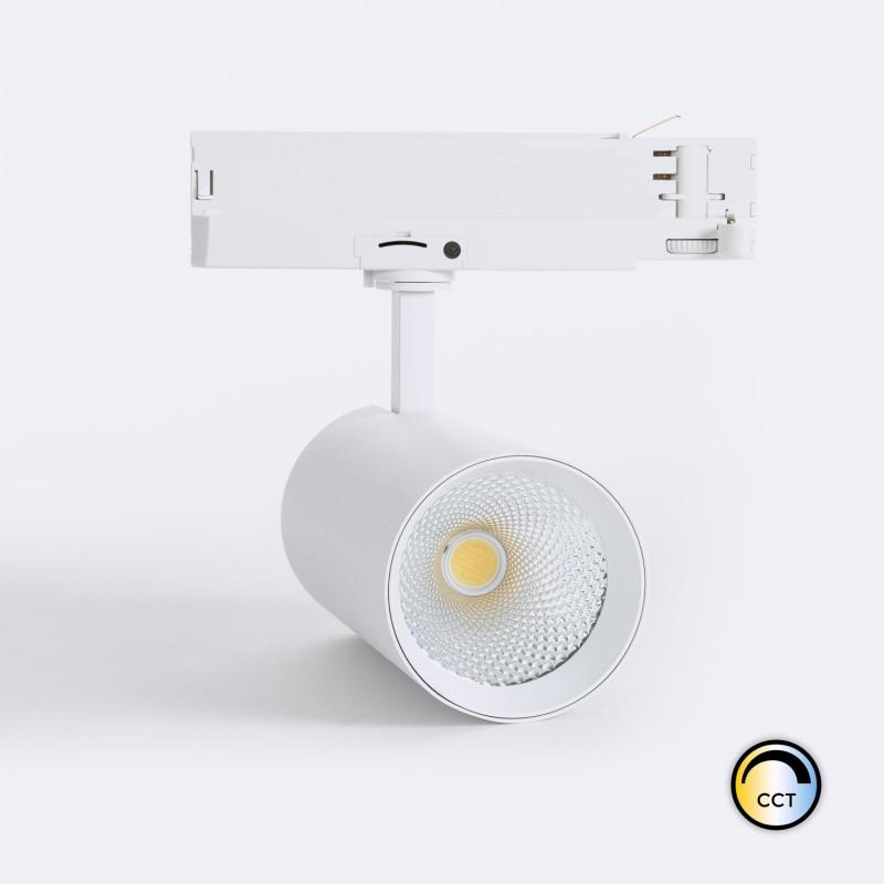 Produto de Foco Carril LED Trifásico 40W Carlo CCT Selecionável No Flicker Branco