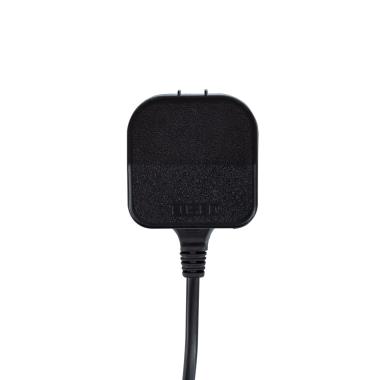 Producto de Adaptador Enchufe Tipo C (EU) Cabezal Plano Con Cable Recto a Enchufe Tipo G (UK)