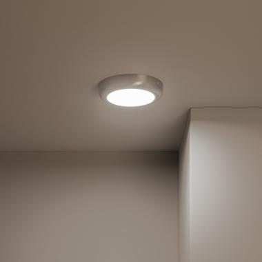 Producto de Plafón LED 12W Circular Metal Ø175 mm Design Silver 