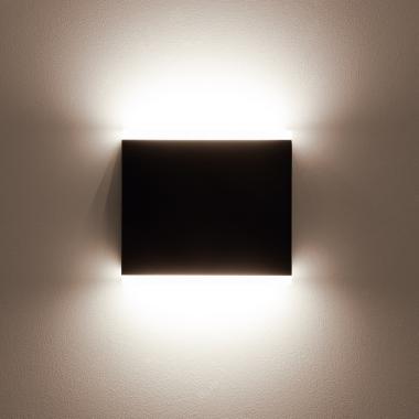 Producto de Aplique de Pared Exterior LED 6W Iluminación Doble Cara Cuadrado Negro Orus