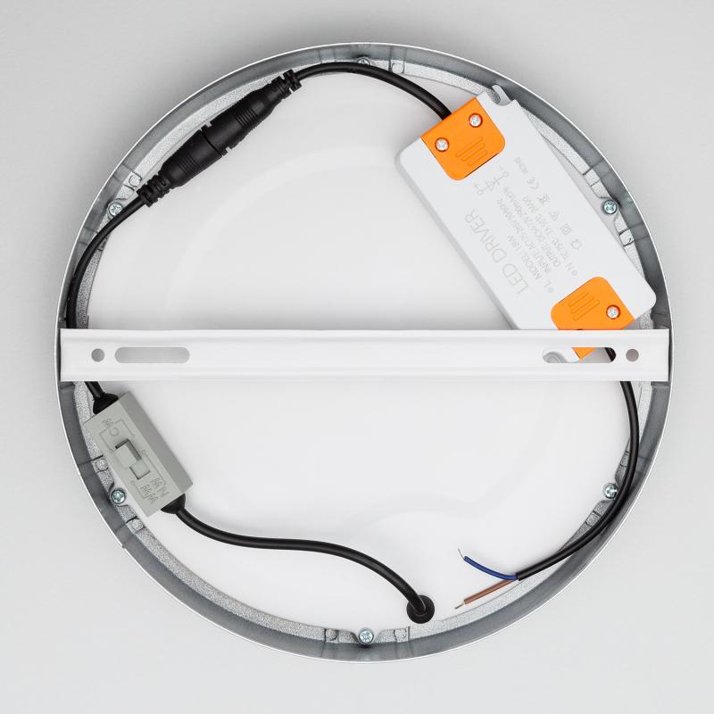 Producto de Plafón LED 18W Circular Aluminio Ø210 mm Slim CCT Seleccionable Galán SwitchDimm