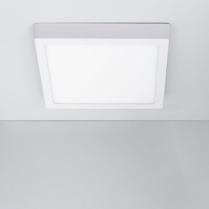 Producto de Plafón LED 18W Cuadrado Aluminio 210x210 mm Slim CCT Seleccionable Galán SwitchDimm