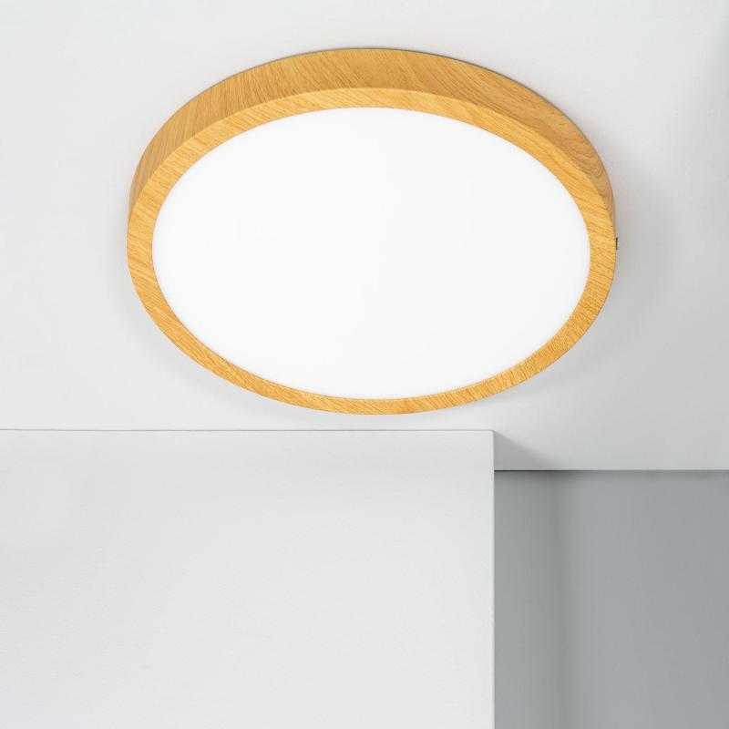 Producto de Plafón LED 24W Circular Aluminio Ø280 mm Slim CCT Seleccionable Galán SwitchDimm