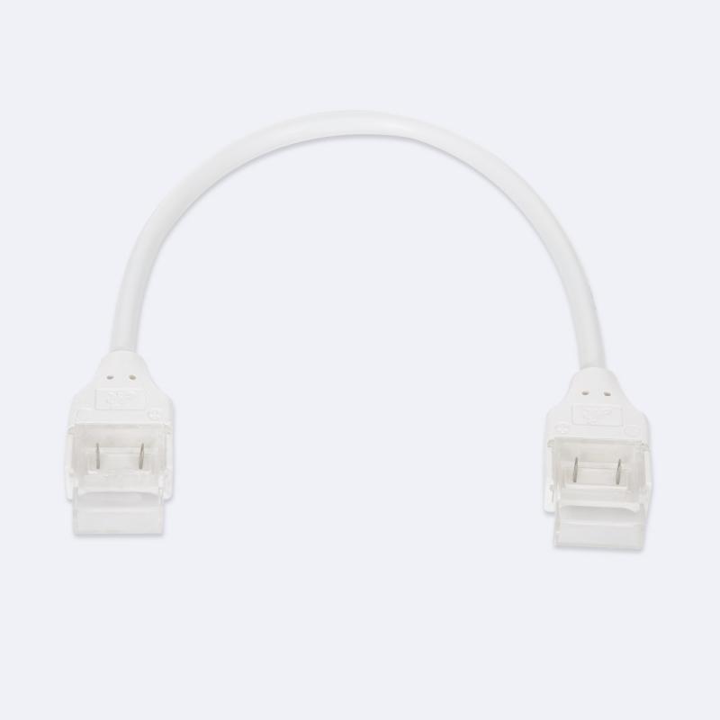 Producto de Conector Hipopótamo Doble con Cable para Tira LED Autorectificada 220V AC SMD Silicone FLEX Ancho 12 mm