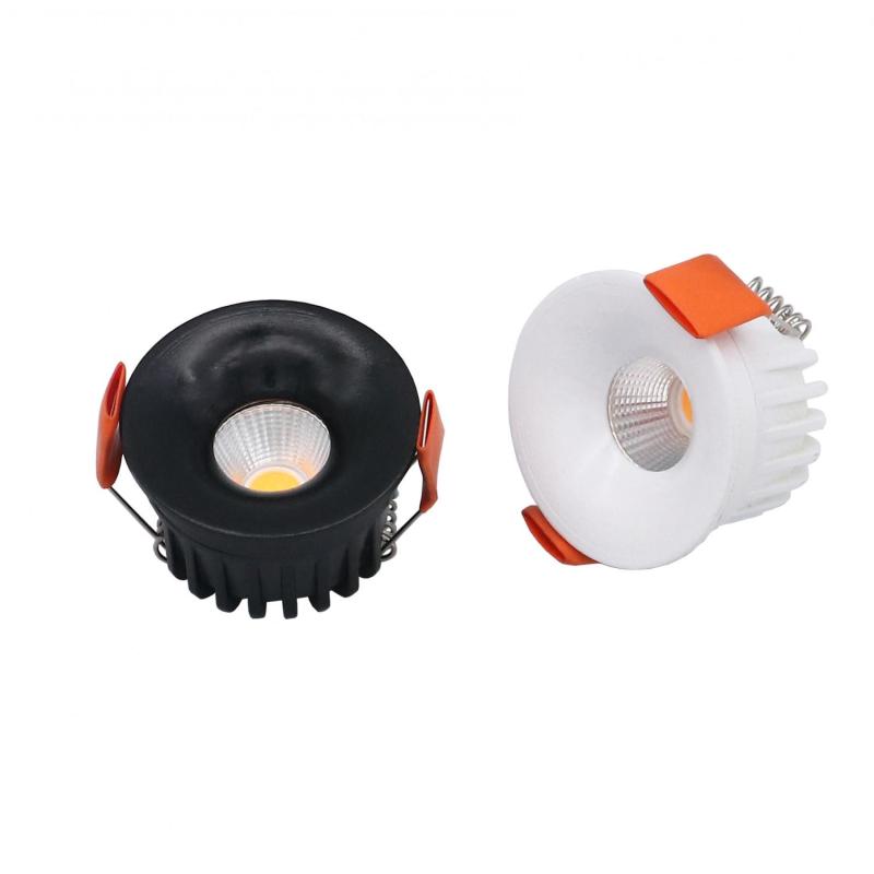 Produto de Foco Downlight LED 4W Circular Mini UGR11 Regulável Dim To Warm Corte Ø48 mm