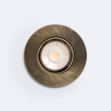 Produto de Downlight LED 8W Circular Regulável IP65 Corte Ø65 mm CCT Selecionável RF90 Solid Design Ajustável 