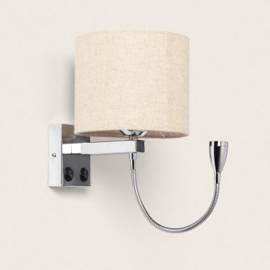 Candeeiro de Parede com Luz de Leitura 2.5W Metal Silver-Kianga