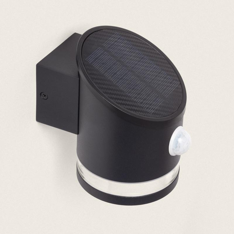 Produto de Aplique de Parede Exterior Solar LED 1W Alumínio com Sensor de Movimento Eddan
