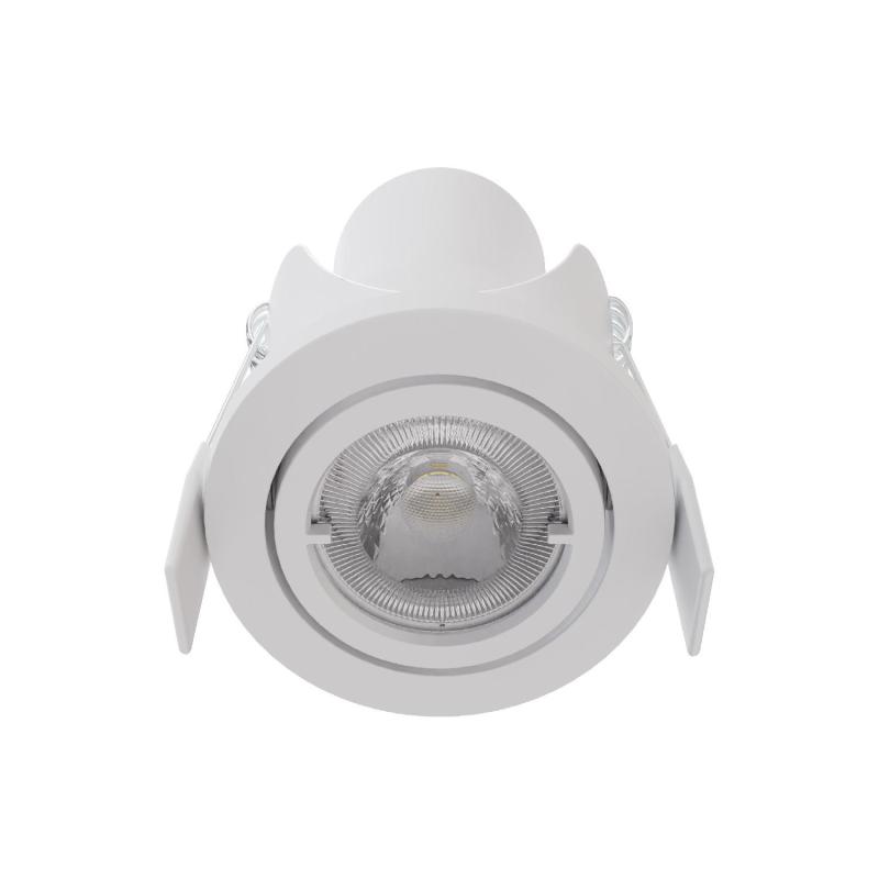 Produto de Foco Downlight LED 6.5W Direcionável Circular Branco Corte Ø68 mm